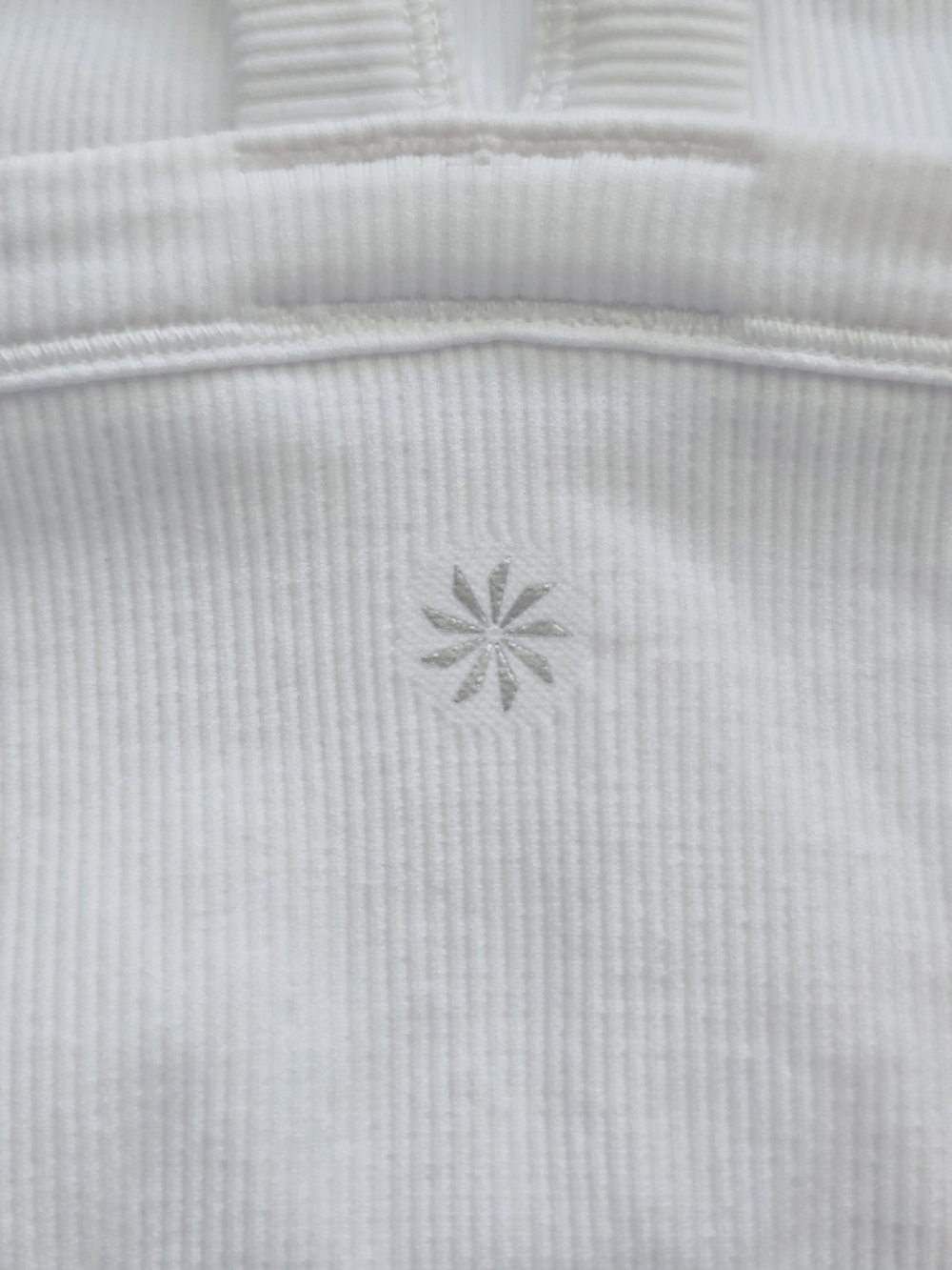 NWT Athleta Aurora White Ribbed Racer Back Square-Neck Cropped Camisole Size L - Picture 4 of 9